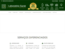 Tablet Screenshot of laboratoriosante.com